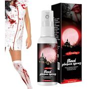 Spray de salpicaduras de sangre, sangre de disfraz de zombi, sangre de maquillaje de Halloween, spray de sangre lavable, sangre falsa realista para cosplay, sangre de maquillaje de fiesta, efectos de