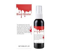 Spray de sangre artificial lavable de 60 ml lavable de sangre de vampiro realista - Accesorios para fiestas, maquillaje de Halloween, escenario, actuación en escenario, cosplay