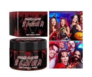 Spray de sangre falsa - Maquillaje efecto sangre, maquillaje decorativo 50 ml para cuerpo, cara, disfraz adulto, niño, vampiro, cosplay, ropa