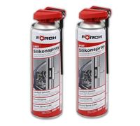 Spray de Silicona Lubricante y Protector S420 500ml - Pack 2 unidades - Aerosol Multiusos Incoloro, Hidrófugo y Antiestático para Gomas, Plásticos y Caucho, Eliminador de Ruidos, Lubricante Automoción