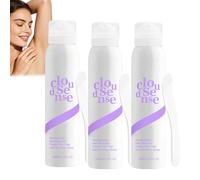 Spray depilatorio Cloud Sense, spray depilatorio indoloro con espátula, removedor de vello suave e impecable con aloe vera para una piel más suave, brazos, piernas, línea del bikini. (3PCS)