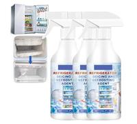 Spray Descongelador Para Frigorífico Congelador,Spray Descongelador Para Refrigerador De 120ml,Spray Interior Limpiador De Refrigerador,Eliminación Rápida De Descongelación (1, 3pcs)