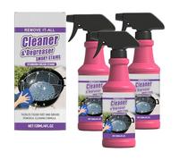 Spray Desengrasante De Acción Rápida Y Alta Eficacia Para Parrillas, Limpiador Desengrasante De Alta Eficacia Para Exteriores, Elimina Las Manchas De Grasa Más Rebeldes, Apto Para Barbacoas (3pcs)