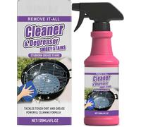 Spray desengrasante de acción rápida y alta resistencia, limpiador de parrillas para barbacoas al aire libre, ideal para restos de comida quemada y grasa, limpiador para cocinas y campanas extractoras