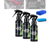 Spray desengrasante de alta resistencia para limpieza de manchas de grasa, limpiador y desengrasante de motor premium, protector de brillo de alta resistencia. (3PCS)