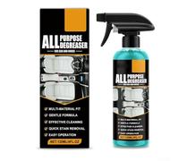 Spray desengrasante versátil para coche, con aroma a limón, limpiador profundo para tapicería, asientos y paneles de puertas, elimina la grasa y la suciedad en el interior, así como en muebles, efecto