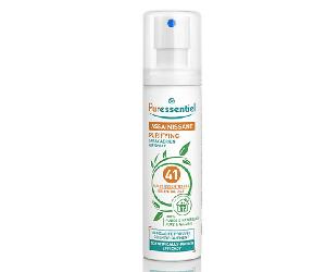 Spray desinfectante Puressentiel con 41 aceites esenciales, 75 ml.