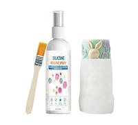 Spray desmoldante de molde: agente lubricante de silicona de 120 g, cepillo desmoldeador de resina sin esfuerzo, capa de liberación de proyectos de arte de bricolaje para artesanos entusiastas | Kit d
