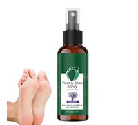 Spray desodorante Foot D, espray de lavanda para pies, desodorante para pies, fórmula no pegajosa, eliminación de olores, 150 ml, para el hogar, gimnasio, deportes, uso de viaje