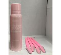 Spray Detección de Vello Facial, Refrescante, Limpiador, Suave, Hidratante, Aclarante y Suavizante para el Cabello, 100 ml, con 4 Cuchillas para Cejas para un Afeitado Suave.