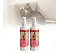 Spray disuasorio para gatos para uso en interiores, repelente de arañazos y gatos con fórmula cítrica natural, evita arañazos y marcas de orina en muebles, sofás, alfombras y puertas, seguro para