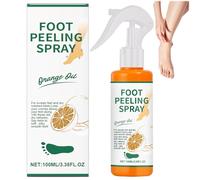 Spray exfoliante para pies, aceite de naranja, 100 ml, eliminador de callos muertos, tacones agrietados en seco, suavizador de pies, alivio de pies tired Smelly Feet Relief, spray exfoliante de pies