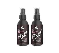 Spray fijador de maquillaje W7 The Fixer - Acabado mate - F rmula ultrafina de larga duraci n - Cruelty-Free y vegano - Paquete de 2