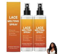 Spray fijador para encaje de pelucas (lace melting spray), fijación extra fuerte para la zona frontal, adhesivo invisible para uso diario, secado rápido