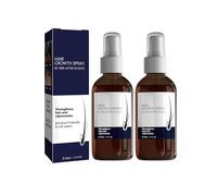 Spray Fortalecedor para Crecimiento del Cabello con Extracto de Jengibre y Biotina, 2 Pack Hair Growth Spray, Aumenta el Volumen Capilar, Repara Cabello Frágil, Nutrición Profunda para Folículos