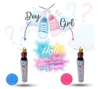 Spray Gender Reveal Holi Powder BLUE/AZUL - Revela el sexo del bebé con una estupenda nube de color