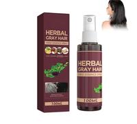 Spray Hidratante Contra el Cabello Gris, 100 Ml Aerosol para el Cabello Gris Vegetal Spray Esencia Acondicionador Para Revertir el Cabello Gris, Acondicionador De Cabello Negro Spray Para