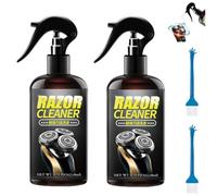 Spray limpiador de alta eficiencia para afeitadoras eléctricas, líquido limpiador, lubricante y antioxidante, con cepillo