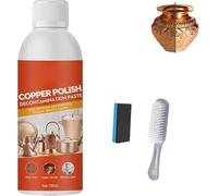 Spray limpiador de cobre y latón - limpia suavemente el deslustre sin rayar en aerosol, 100ml limpiador de latón natural, pulido de metal para latón, cobre y acero inoxidable (1pcs)
