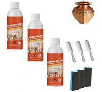 Spray limpiador de cobre y latón - limpia suavemente el deslustre sin rayar en aerosol, 100ml limpiador de latón natural, pulido de metal para latón, cobre y acero inoxidable (3pcs)