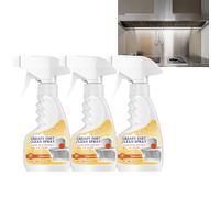 Spray limpiador de cocina de alta resistencia, potente espuma desengrasante, para campana extractora de estufa, horno, parrilla y trampa de grasa, elimina las manchas de aceite duras quemados, no