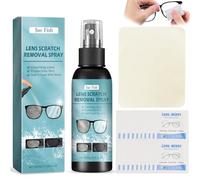 Spray Limpiador de Gafas con Set, con Paño de Limpieza de Microfibra y 20 Toallitas y Spray Limpiador de Gafas, de Contenido para una Limpieza Suave y Profunda de tus Lentes