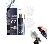 Spray limpiador de joyas, limpiador de joyas, spray de limpieza rápida de joyas, spray limpiador de joyas, limpiador de joyas de oro y plata, restaura el brillo y el brillo de las joyas (1 unidad)