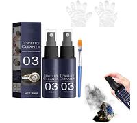Spray limpiador de joyas, limpiador de joyas, spray de limpieza rápida de joyas, spray limpiador de joyas, limpiador de joyas de oro y plata, restaura el brillo y el brillo de las joyas (2 unidades)