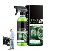 Spray Limpiador de Neumáticos | 120ml Spray para Brillar y Recubrir Llantas | Limpiador con Acabado de Alto Brillo | Uso Para Coche, Vehículo, RV, Urbano, Todoterreno, Hogar, Exterior Y Garaje