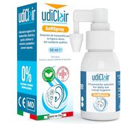 Spray Limpiador de Oídos UdiClair SoftSpray 50ml - Higiene Diaria del Oído - Elimina el Cerumen y Previene los Tapones de Cera - Solución Isotónica para Adultos y Niños con Manzanilla Made in Italy