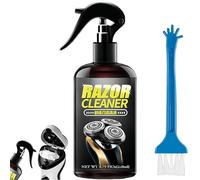 Spray limpiador eficiente para afeitadoras eléctricas, solución universal para afeitadoras, limpiador de cuchillas con cepillo, elimina el vello cortado, lubrica y previene la oxidación (1 Piezas)