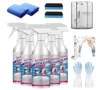 Spray Limpiador Espumoso Descalcificante para Baño, Limpiador Potente contra Manchas Rebeldes, Limpiador Multiuso para Baños Jue Fish para Bañera, Inodoro, Baño, Lavabo de Ducha (1, 5PCS)