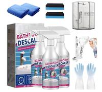 Spray Limpiador Espumoso Descalcificante para Baño, Limpiador Potente contra Manchas Rebeldes, Limpiador Multiuso para Baños Jue Fish para Bañera, Inodoro, Baño, Lavabo de Ducha (1, 3PCS)