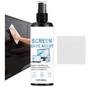 Spray Limpiador Pantalla - Solución Limpieza Pantalla - 50ml Spray Sin Rayas | Scřeen Limpiador con Paño | para Ordenador Tablet Laptop Gafas Lente Pantallas Táctil