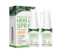 Spray limpiador pulmonar, 2 unidades de spray de limpieza pulmonar, spray de pulmón herbal para vías respiratorias liberadas, cuidado corporal natural, para eliminar limpiar y respirar, adecuado para