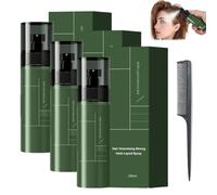 Spray Líquido De Fijación Fuerte Para Dar Volumen Al Cabello. Fijación Fuerte, Realza El Brillo, El Volumen Y Controla El Frizz - Fórmula Ligera Y No Grasa (3 unidades)