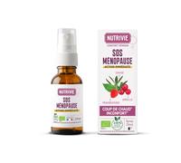 Spray Menopausia 100% natural - Alivia sofocos de calor y sudores nocturnos - Salvia, Arándano, Frambuesa, Brote de manzano - Sin hormonas - Fabricado en Francia - Nutrivie