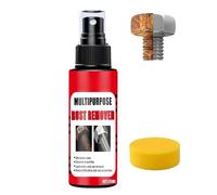 Spray multiusos eliminador de óxido (120 ml): potente limpiador y lubricante para óxido metálico; ideal para herramientas, bicicletas, muebles y herrajes (incluye esponja) (1Piezas)