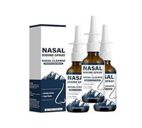 Spray nasal de yodo, limpia y refresca tus pasajes nasales, fórmula mineral natural, limpieza nasal (3 unidades)