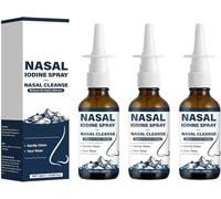 Spray nasal de yodo, limpieza nasal, refresca tus fosas nasales.,3pcs