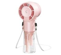 Spray Neck Fan - USB recargable Cooling Fan, 12000 RPM Quiet Handheld Mist with 1200 mAh Battery Adjustable Airflow Portable Cooling Device for Hot Weather Patio Tanning Poolside Hiking