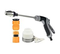 Spray Nozzles For Garden Hose - 37 x 16 cm Metal Heavy Duty Water Nozzle Sprayer | Adjustable High Pressure Cleaner | Oxidized Finish Durable | For Watering Plants Showering Pets Outdoor