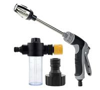 Spray Nozzles For Garden Hose - 37 x 16 cm Metal Heavy Duty Water Nozzle Sprayer | Adjustable High Pressure Cleaner | Oxidized Finish Durable | For Watering Plants Showering Pets Outdoor