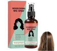 Spray nutritivo ligero sin enjuague para pelucas, desenredante para pelucas, acondicionador hidratante profundo sin grasa, antiencrespamiento que suaviza y alisa fibras dañadas de pelucas (1 PCS)