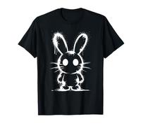 Spray Paint Bunny Silhouette Graffiti Urban Art Animal Camiseta
