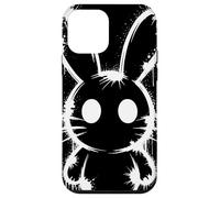 Spray Paint Bunny Silhouette Graffiti Urban Art Animal Carcasa para iPhone 12 Mini