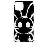 Spray Paint Bunny Silhouette Graffiti Urban Art Animal Carcasa para iPhone 15 Plus