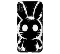 Spray Paint Bunny Silhouette Graffiti Urban Art Animal Carcasa para iPhone XS MAX