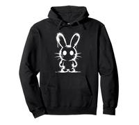 Spray Paint Bunny Silhouette Graffiti Urban Art Animal Sudadera con Capucha