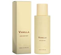 Spray para Cabello y Cuerpo de Vainilla - Nebulizador Ligero con Fragancia Cálida de Vainilla y Aroma Inspirado en el Océano, Duradero, No Pegajoso, Portátil, 240ml (1 Pack)